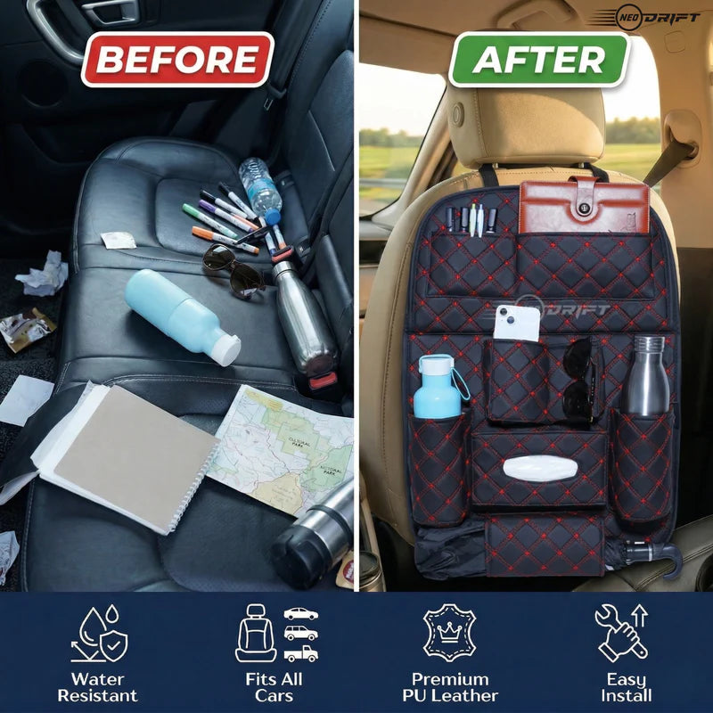 Car Seat Back Organizer Storage (Pack of 1)