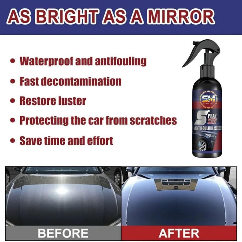 Nano Ceramic Coating Spray for Car | Deep Gloss (Pack of 4)
