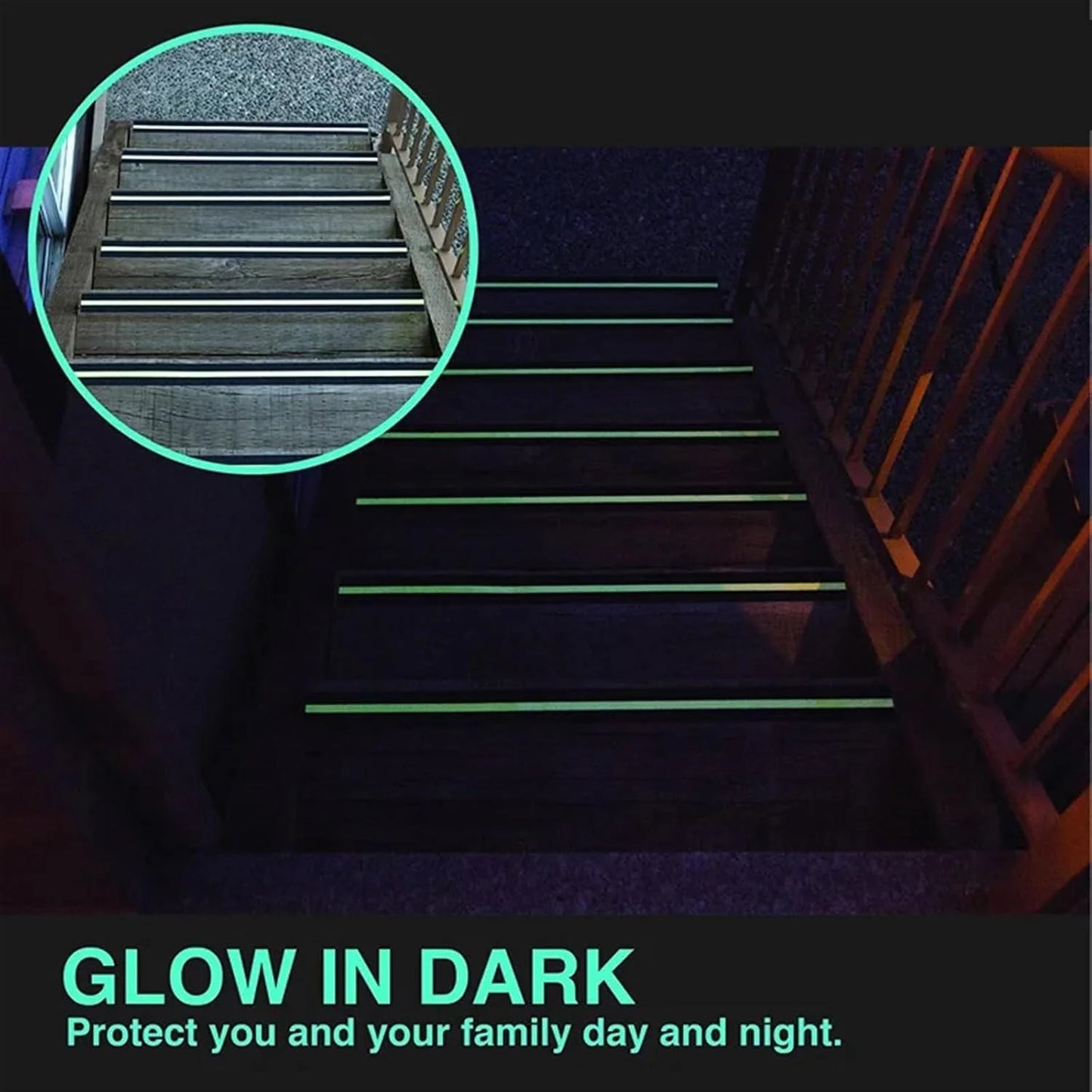 Anti Slip Glow Tape 5 Mtr (Pack of 1)