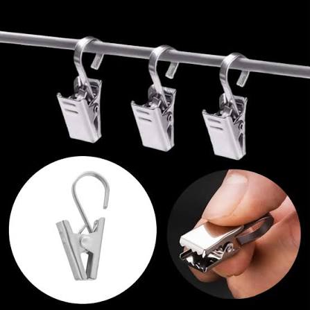 Stainless Steel Hangers with Clips 10pcs (Pack of 1)